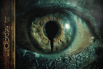 create a cinematic horror book cover illustration for you