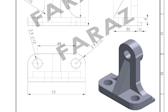 create manufacturing ready mechanical cad drawings and bom