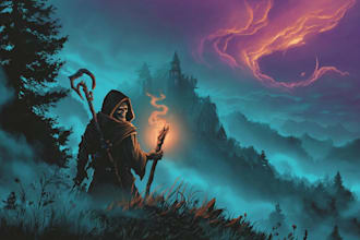 draw a fantasy illustration
