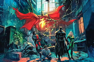 comic book artist for graphic novel superhero