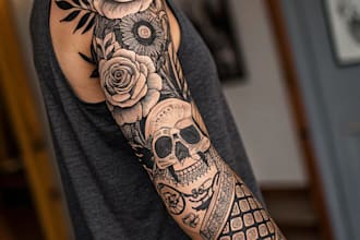 create dark tattoo art