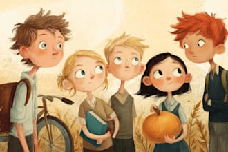 illustrate whimsical and professional children books