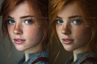 do portrait photo retouching and bulk photo editing in photoshop
