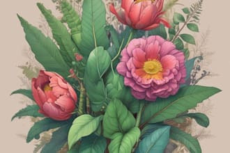 design botanical illustration art for you
