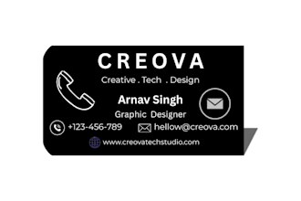 design a professional and modern business card