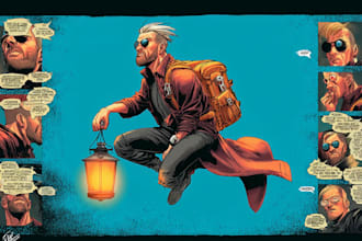 comic book illustration comic character