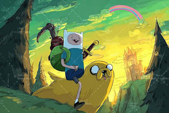 draw awesome cartoon from your favorite portrait