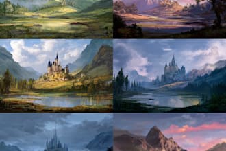 do the landscape illustration or concept art for you