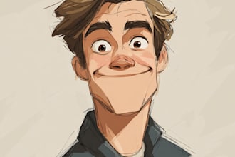 draw cartoon family portrait