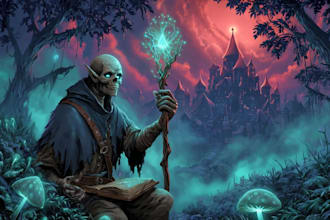 draw a fantasy illustration for you