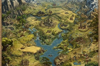 draw fantasy map illustration