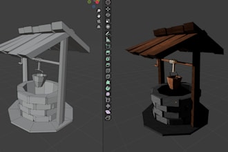 model optimized 3d game assets in blender