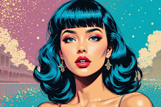 create a pop art advertisement