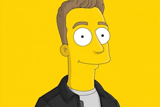 you as a funny yellow cartoon character