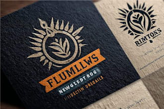 design an original retro badge logo