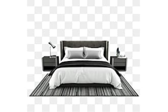 create your furniture, bed, sofa,chair, armchair, mattress 3d modeling rendering