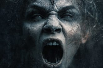 realistic dark fantasy and horror illustration