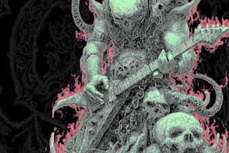 create brutal gore death metal artwork