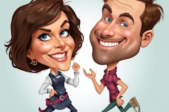 draw caricatures from photos