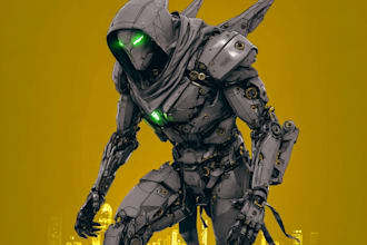 illustrate your mecha, robot and armored characters