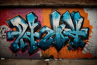 create graffiti pop art canvas designs and murals
