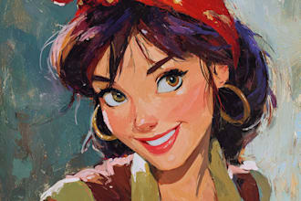 paint your portrait in disney style