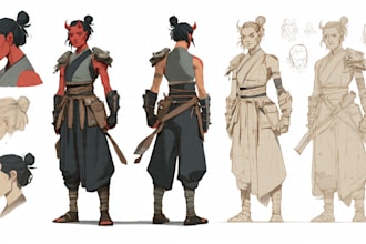 character concept art and character design