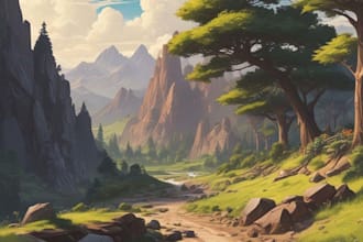 draw anime background, lofi artwork, visual novel art