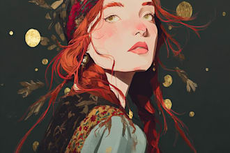 create a beautiful digital illustration