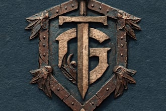 make medieval, fantasy, rpg, rustic, scifi and game logo