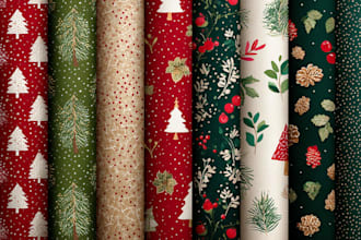 design christmas seamless pattern for wrapping paper