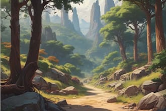 do background illustration and environment concept art