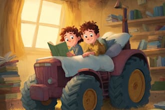 illustrate children story book illustration, kids story
