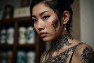 draw a traditional japanese irezumi tattoo