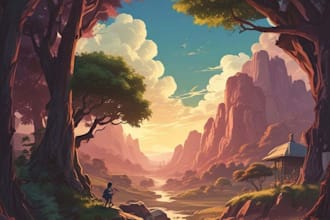 draw anime vtuber background interior,  illustration art
