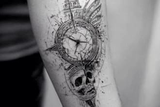 make a tattoo design of full sleeve tattoo design