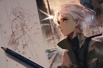 draw anime art and illustration