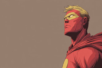 create superhero comic superhero character marvel style