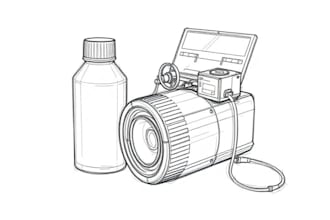 draw detailed line art of any product, food, sketch