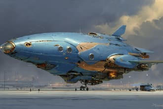 draw high quality spaceship concept