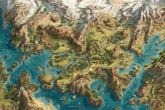 create high quality fantasy vintage maps