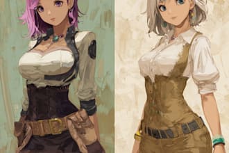 draw custom anime character for you