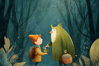 draw amazing 3d children book illustration and children