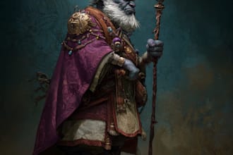 draw fantasy character illustration