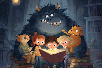 children story book illustration children picture book