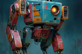 draw or design mechs robots concepts