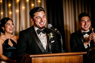 write a captivating wedding speech, eulogy, or keynote