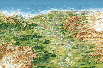 design a unique vector map, realistic or fantasy