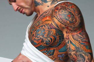 design bold vintage old school tattoo artwork