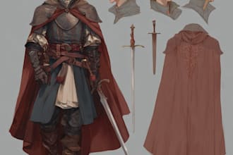 character and oc design, concept, dnd art